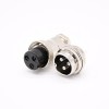 GX20 Connector 3 Pin Straight Standard Type Female Pulg to Male Socket Rear Bulkhead Solder Type For Cable