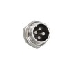 GX20 Connector 4 Pin Angled Female Plug Aviation Wire Connector Metal Male Socket Back Mount Solder Cup