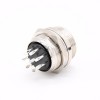 GX20 Plug 8 Pin Male Female Panel Metal 180 Degree Solder Type for Cable