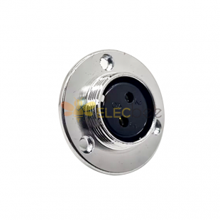 2 Pin Conectores GX25 3 Buracos Cricular Round Flange Painel Feminino Receptacles