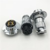 10pcs GX25-4P Flange Mount Connector Straight Male Socket and Female Plug Electrical Connector