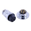 10pcs Round Aviation Connector GX25 5 Pin Male Female Straight Panel Mount Connector