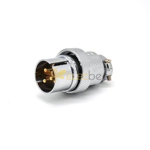 3Pin Connector GX25 Straight Male Cable Plug et Aviation Plug