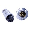 6 Pin Plug et Socket GX25 IP55 Waterproof Straight Male and Female Connector
