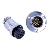 7 pin aviation connector pair GX25 Male Female Straight Connector