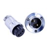 GX25 2 pin Connector Straight Flange Mount Connector