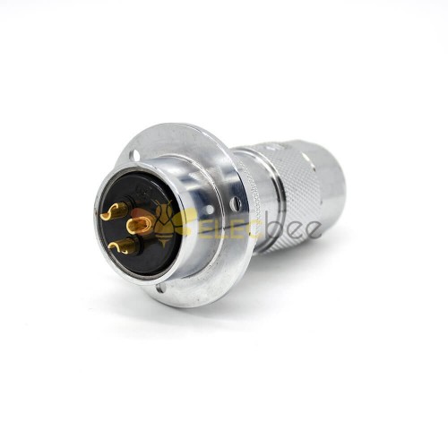 Aviation Plug and Socket GX30 8 Pin Femminile to Male Connector Flange Mounting Solder Cup per cavo