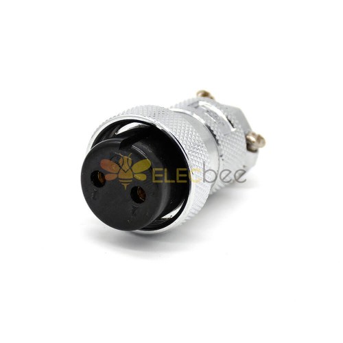 GX30 Aviation Plug 2 Pin Straight Female Connector For Cable