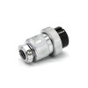 Conector GX30 2 Pin Straight Plug feminino para cabo