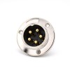 5 Pin Aviation Connector GX35 Straight Metal Male Receptacles Circular Round Flange 5 Pin Aviation Connector GX35 Straight Metal