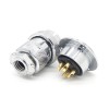 Reverse Gender Connector GX40 Straight 4 Pin Reverse Male Cable Plug Female Panel Réceptacles Circular Round Flange