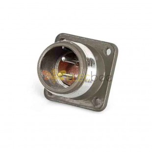 P20 2-Pin Male Socket Straight Flange Mount P20J2A Aviation Connector