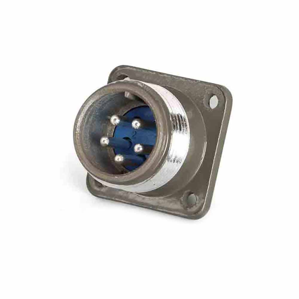 P20 5-Core Male Socket Straight Flange P20J9A Aviation Connector