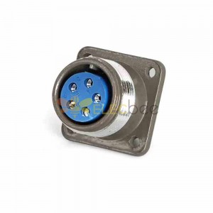 P20 5-Pin Female Socket Reverse Flange P20K10A Aviation Connector
