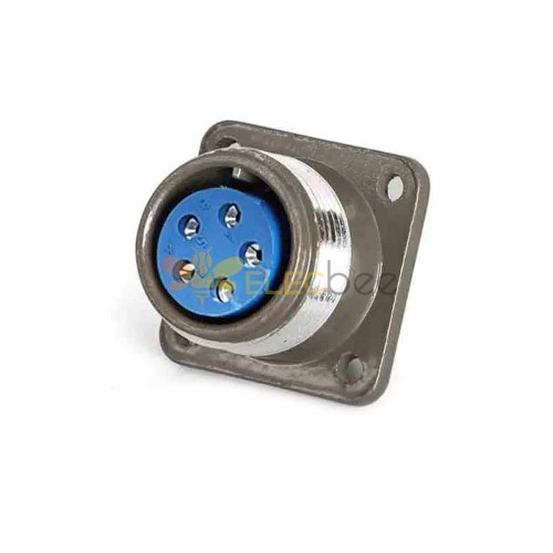 P20 5-Pin Female Socket Reverse Flange P20K10A Aviation Connector