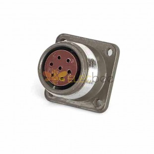 P20 7-Pin Female Socket Reverse Flange P20K11A Aviation Connector