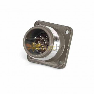 P20 7-Pin Male Socket Straight Flange P20J11A Aviation Connector
