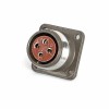 P20K6A Aviation Connector P20 4-Pin Female Socket Reverse Flange Mount