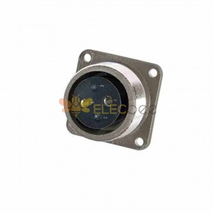 P28 2-Pin Female Socket Reverse Flange P28K1A Aviation Connector
