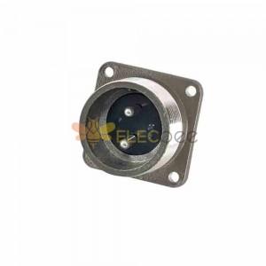 P28 2-Pin Male Socket Straight Flange P28J1A Aviation Connector