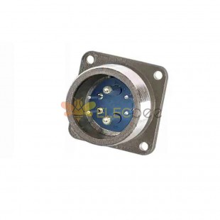 P28 6-Pin Male Socket Straight Flange P28J3A Aviation Connector