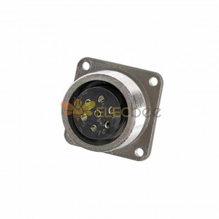 P28 7 Pin Female Socket Reverse Flange P28K15A Aviation Connector