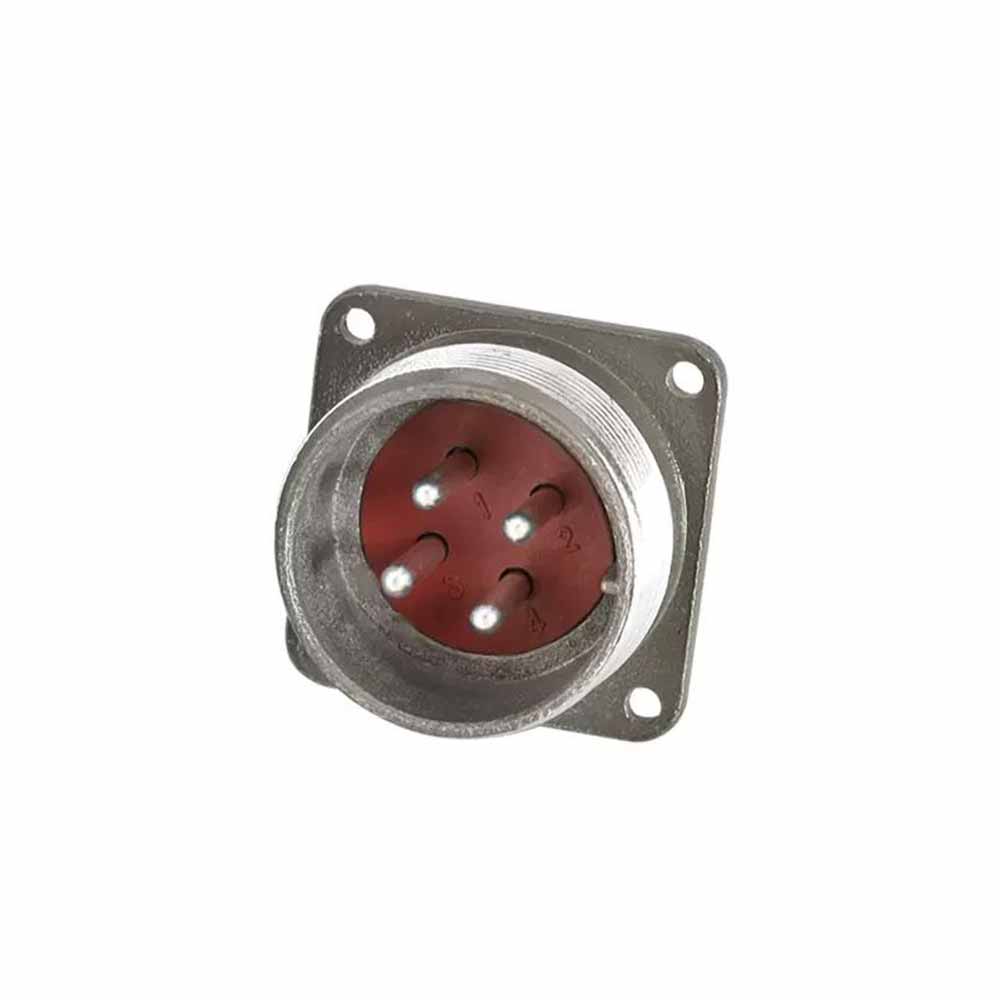 P32 4 Pin Male Socket Straight Flange P32J1A Aviation Connector