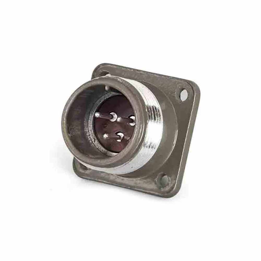 P40 3 Pin Male Socket Straight Flange P40J1A Aviation Connector