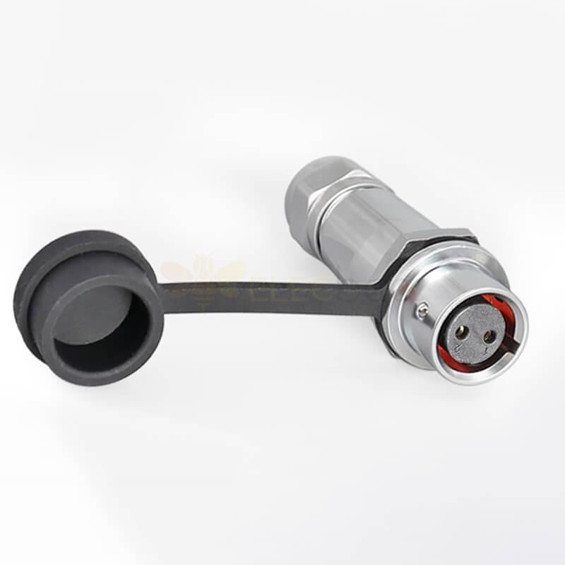 Hızlı Metal Push-Pull SF12-2 Pin Erkek Dişi Yerleştirme Kamera Kablosu Su Geçirmez Endüstriyel Dairesel Havacılık