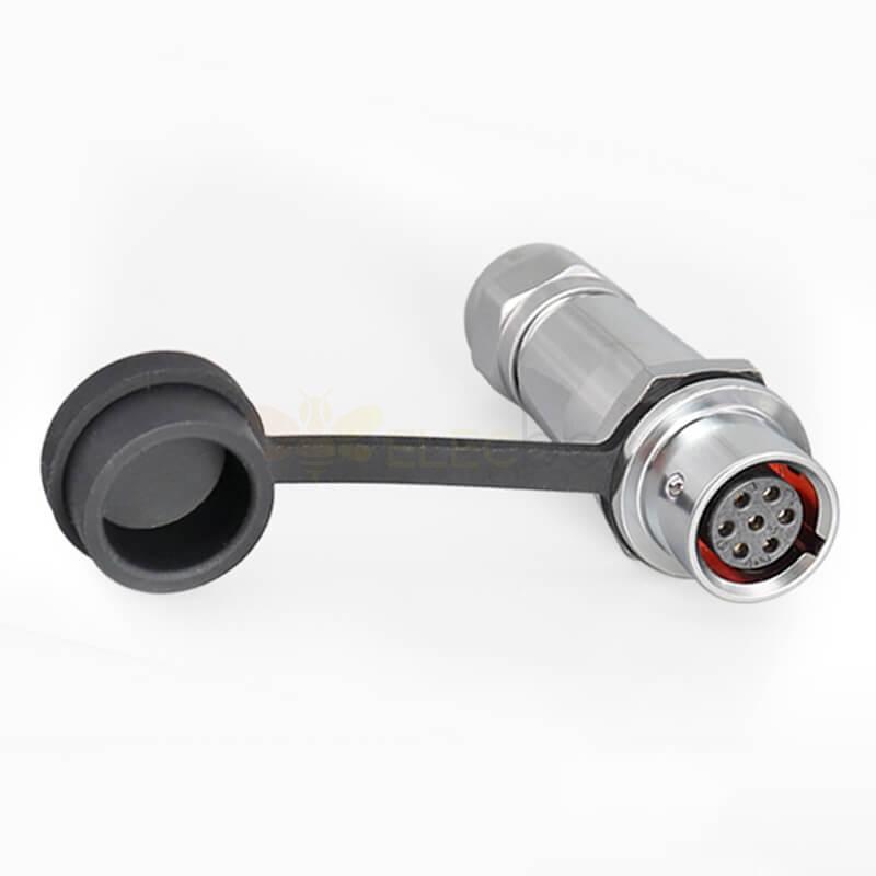 Dairesel Metal Aviationsf12-7 Pin Erkek Dişi Yerleştirme Kamera Kablosu Su Geçirmez Hızlı Endüstriyel Push-Pull