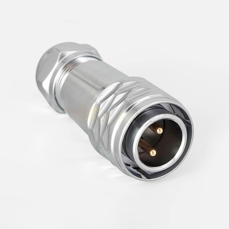 Quick Metal Push-Pull SF20-2 Pin Male Female Docking Camera Cable Waterproof Industrial Circular Aviation