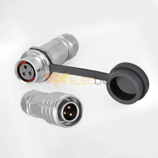 Metal Aviation Industrial SF12-3 Pin Docking Camera Cable Male Female Docking Waterproof Circular Push-Pull Quick