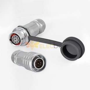 Metal Aviation Industrial SF12-9 Pin Male Female Docking Camera Cable Étanche Circulaire Push-Pull Rapide