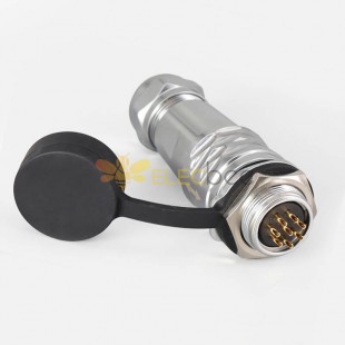 Metal Aviation Industrial SF20-8 Pin Male Plug Female Socket Back-Mount Étanche Circulaire Push-Pull Rapide