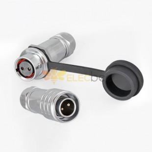 Quick Metal Push-Pull SF12-2 Pin Male Female Docking Camera Cable Waterproof Industrial Circular Aviation