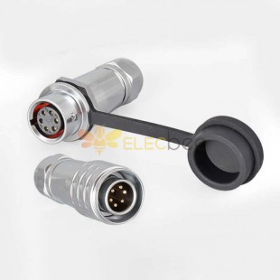 Quick Push-Pull Metal SF12-6 Pin Male Female Docking Camera Cable Waterproof Industrial Circular Aviation