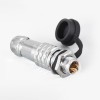 SF12-3 Pin Plug+Socket Montaje posterior Impermeable Metal Aviación Circular Impermeable Quick Push-Pull Industrial