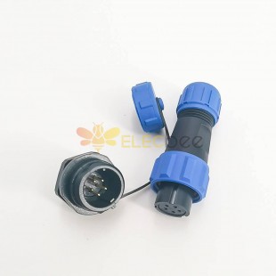 2 pinos Conector à prova d'água SP13 Série 5 pinos Plug feminino & conector automático de soquete masculino