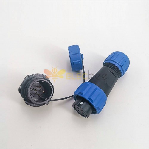 4 pin Waterproof Connector SP13 Serie Female Plug & Male Socket Automatic Connector