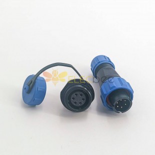 6 pin Connector SP13 Series Male Plug & Female Socket one pair Panel Mount Automatic Connector