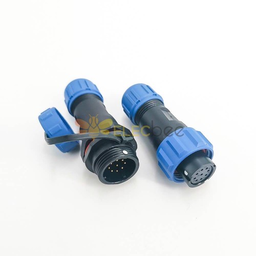 9 Pin Waterproof Connector SP13 Female Plug Male Socket one pair Waterproof WaterproofWith Waterproof Cover