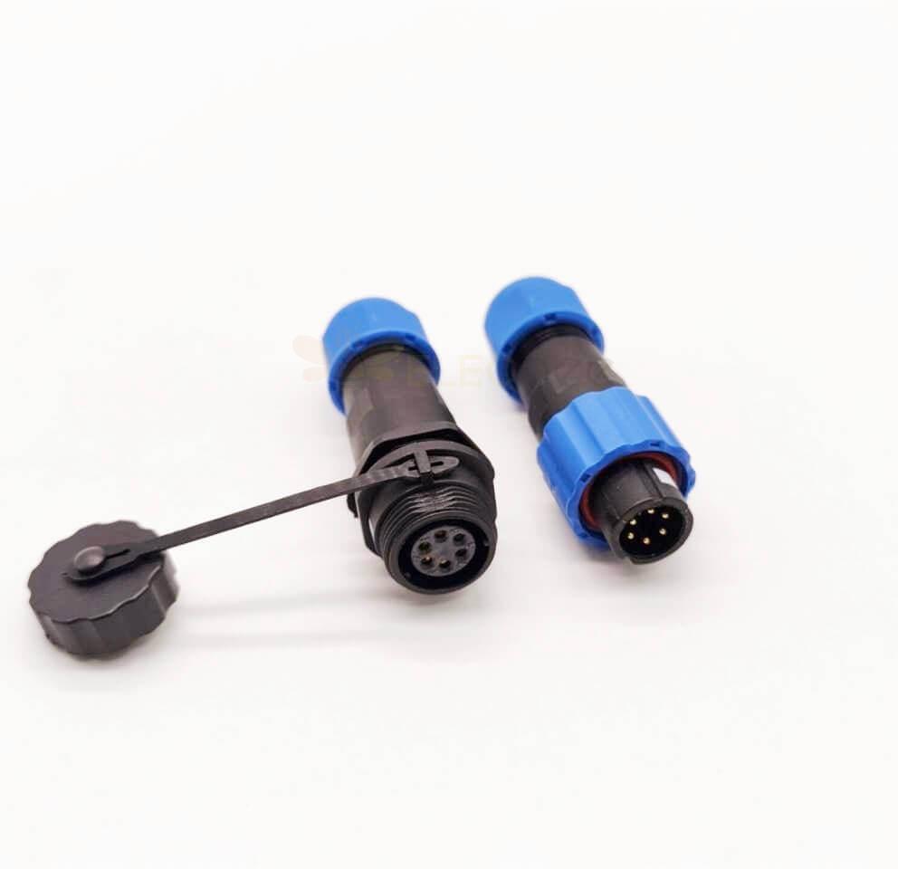 Waterproof Docking Connector Aviation Plug SP13 6 Pin Male Plug and Female Socket IP68 Cable Connector