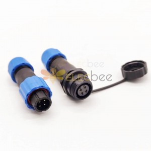 Outdoor LED Power Connector SP13 4 Pin Waterproof Aviation Cable Male Plug and Female Socket