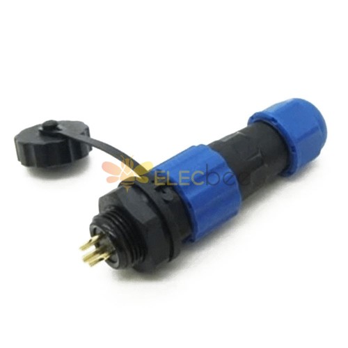 Aviation connector sp13 male plug & female socket in line type 3 pin