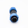 SP Series SP13 4 Pin Straight Female Plug Male Plug impermeável à prova de poeira Tipo de solda para cabo
