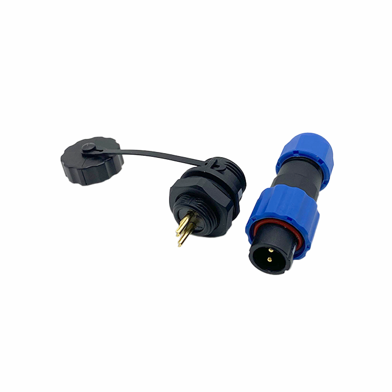 SP13 Connector IP68 Plug Socket 2 Pin Waterproof Power Cable Connector