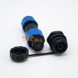 SP13 IP68 ip67 6 pin Female Plug & Male Socket Automatic Connector