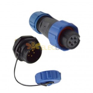 SP13 Series 5pin female plug &male socket back mount