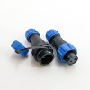 塑膠防水SP13對接款戶外照明防水連接器母插頭+公對接插座電纜對接2芯