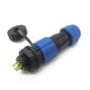 SP13 Waterproof Plug socket 6 pin male plug & female socket back mount